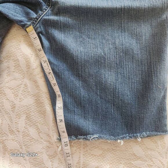 R16  Faded Glory cut off denim jean  shorts - Picture 2 of 6